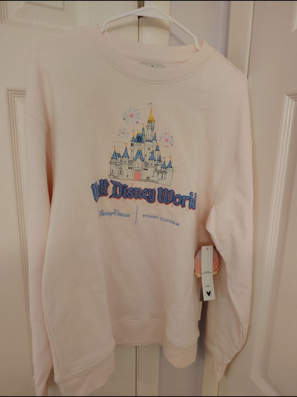 Disney Pink Castle Crewneck Sweatshirt